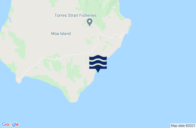 Mappa delle maree di Torres Strait Island Region, Australia