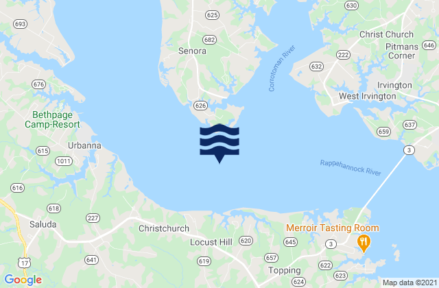 Mappa delle maree di Towles Point, United States
