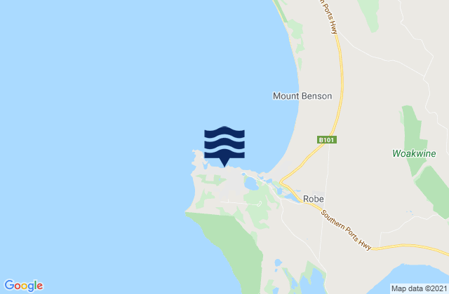 Mappa delle maree di Town Beach, Australia