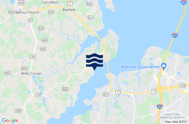 Mappa delle maree di Town Point, United States