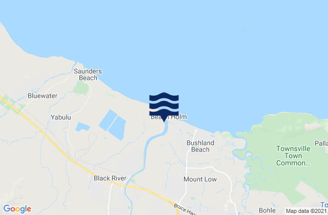 Mappa delle maree di Townsville, Australia