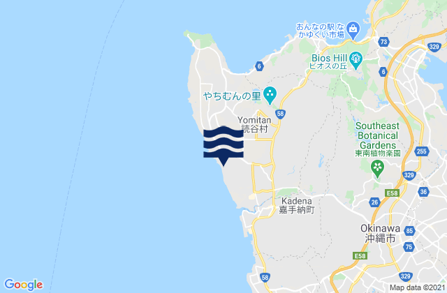 Mappa delle maree di Toya, Japan
