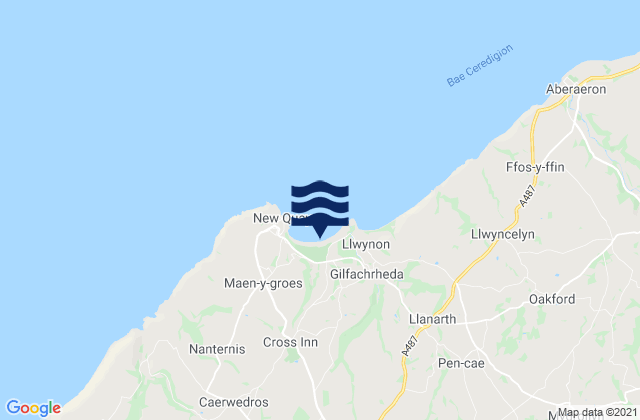 Mappa delle maree di Traeth Gwyn Beach, United Kingdom