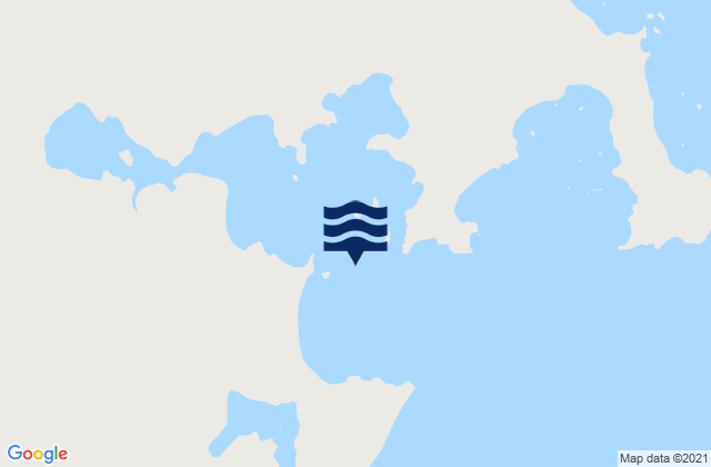 Mappa delle maree di Trial Bay, Australia