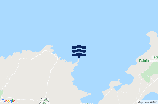 Mappa delle maree di Trigiés, Greece