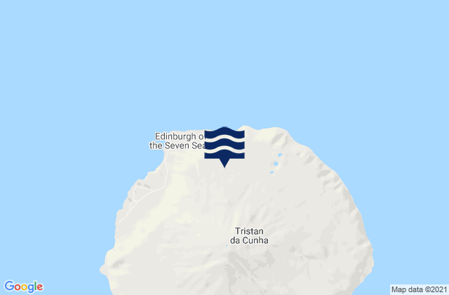 Mappa delle maree di Tristan da Cunha, Saint Helena
