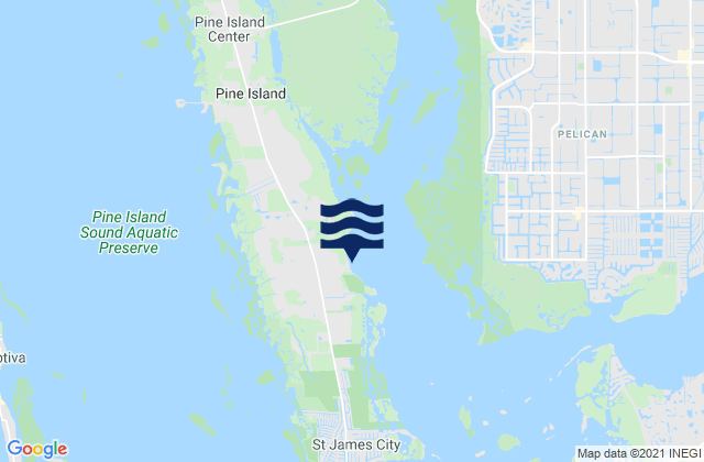 Mappa delle maree di Tropical Homesites Landing (Pine Island), United States