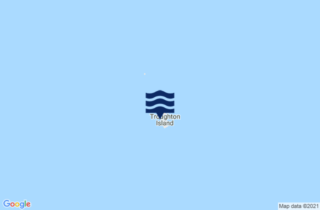 Mappa delle maree di Troughton Island, Australia