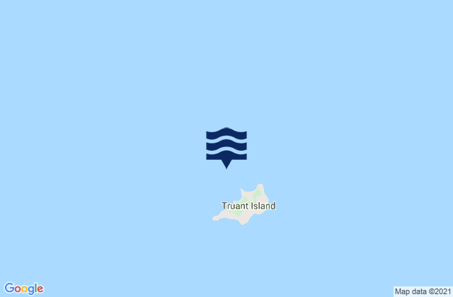 Mappa delle maree di Truant Island, Australia