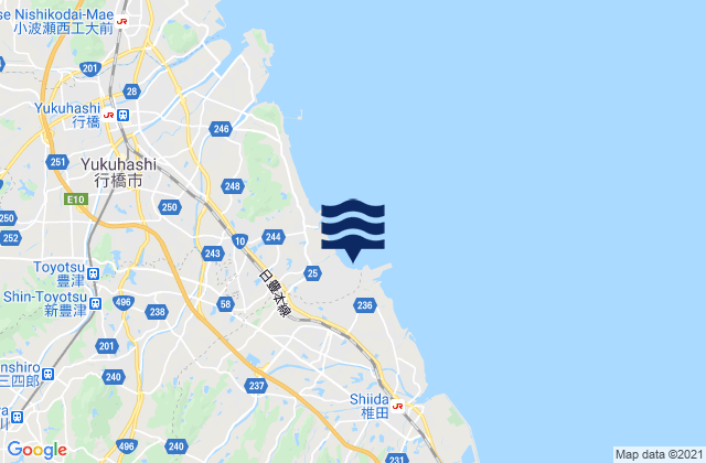 Mappa delle maree di Tsuiki, Japan