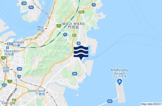 Mappa delle maree di Tsunemimachi, Japan