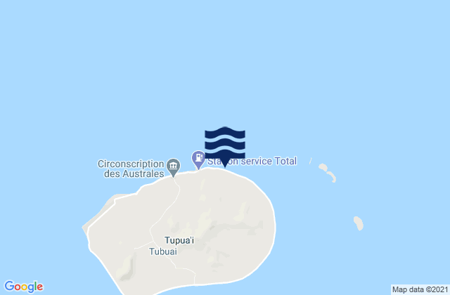 Mappa delle maree di Tubuai Island, French Polynesia