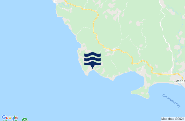 Mappa delle maree di Tuhian, Philippines