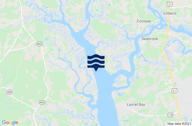 Mappa delle maree di Tulifiny River I 95 Bridge, United States
