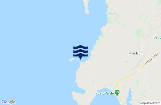 Mappa delle maree di Tumalaytay, Philippines