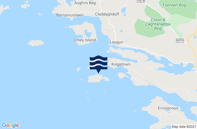 Mappa delle maree di Turbot Island, Ireland