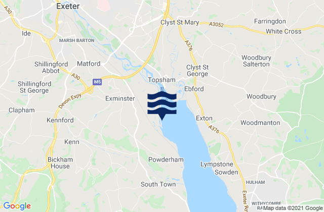 Mappa delle maree di Turf Lock, United Kingdom