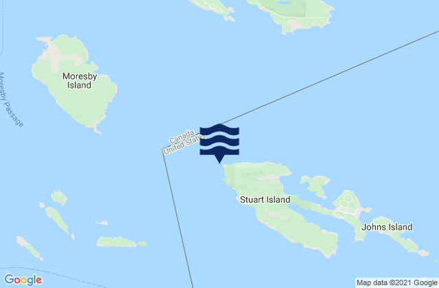 Mappa delle maree di Turn Point (Stuart Island), United States