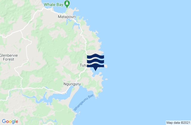 Mappa delle maree di Tutukaka Harbour, New Zealand