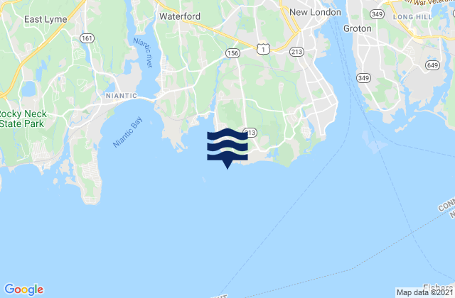 Mappa delle maree di Twotree Island Channel, United States