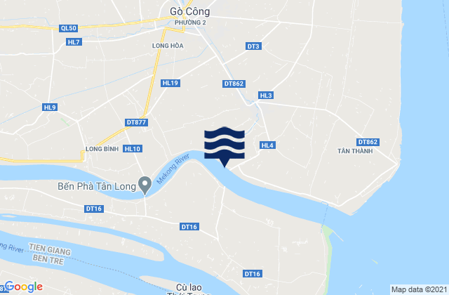 Mappa delle maree di Tân Hòa, Vietnam