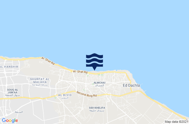 Mappa delle maree di Tājūrā’, Libya