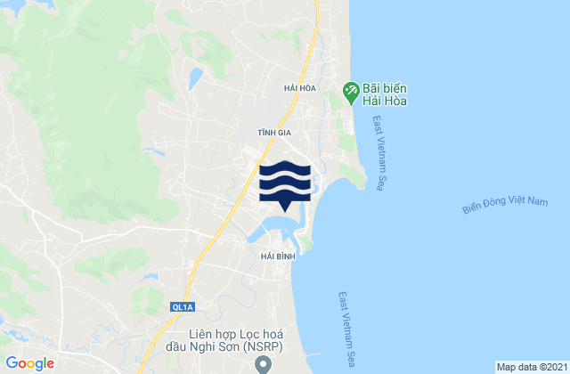Mappa delle maree di Tĩnh Gia, Vietnam