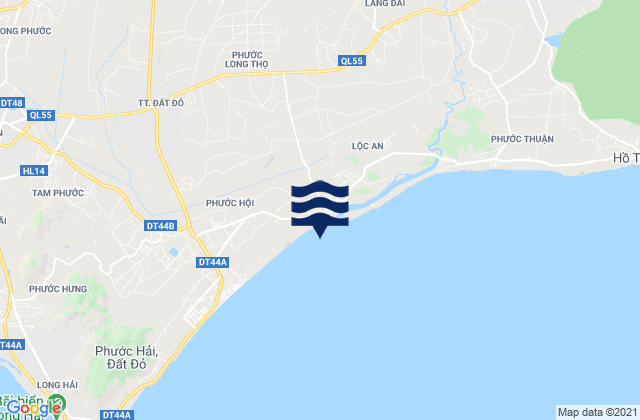 Mappa delle maree di Tỉnh Bà Rịa-Vũng Tàu, Vietnam