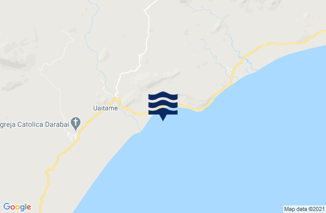 Mappa delle maree di Uatolari, Timor Leste