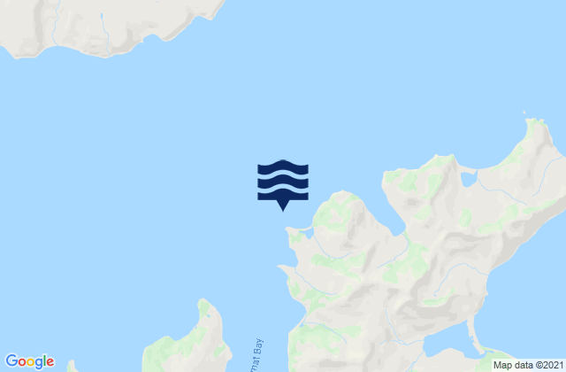 Mappa delle maree di Udamat Bay Sedanka Island, United States