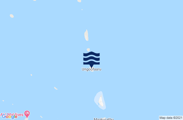Mappa delle maree di Ugoofaaru, Maldives