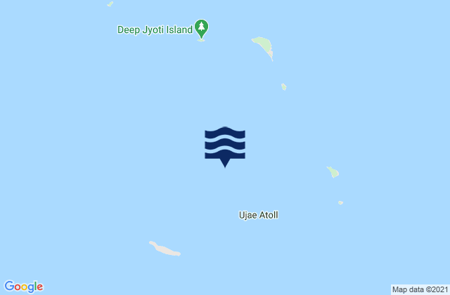 Mappa delle maree di Ujae Atoll, Marshall Islands