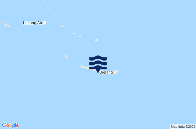 Mappa delle maree di Ujelang Atoll, Micronesia