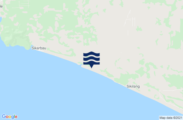 Mappa delle maree di Ujung Gading, Indonesia