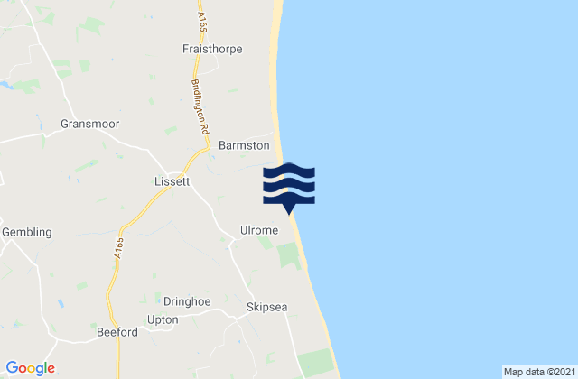 Mappa delle maree di Ulrome, United Kingdom