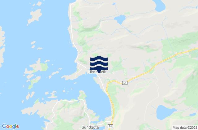 Mappa delle maree di Ulstein, Norway