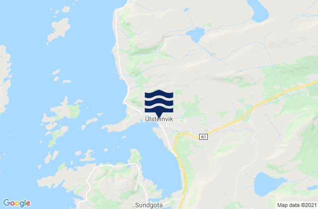 Mappa delle maree di Ulsteinvik, Norway