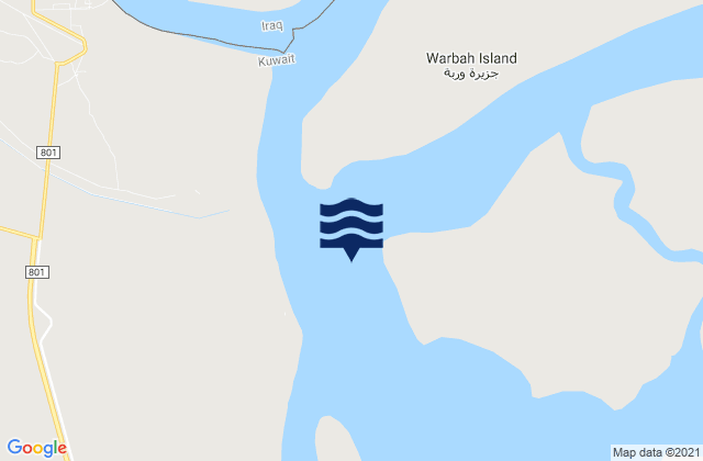 Mappa delle maree di Um Al-Aseed (Beacon No 12), Iraq