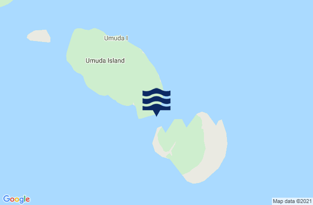Mappa delle maree di Umuda Island, Papua New Guinea