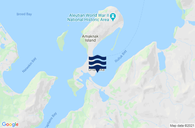 Mappa delle maree di Unalaska (Dutch Harbor), United States