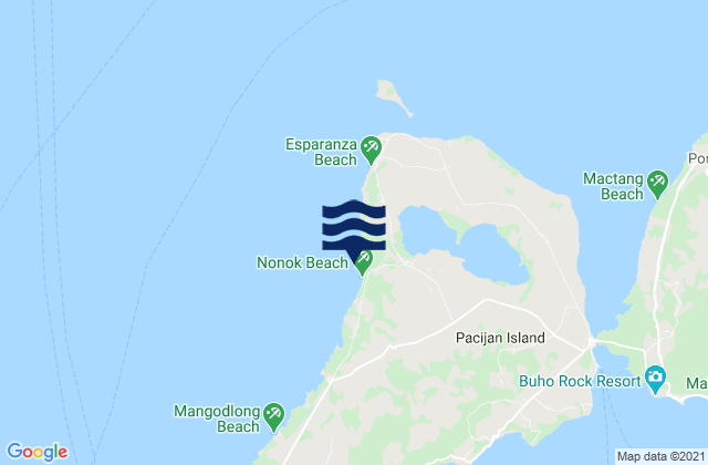 Mappa delle maree di Union, Philippines