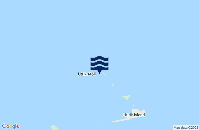 Mappa delle maree di Utrik Atoll, Marshall Islands