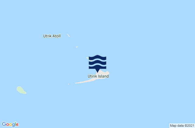 Mappa delle maree di Utrik, Marshall Islands
