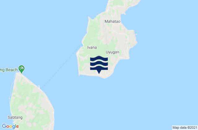 Mappa delle maree di Uyugan, Philippines