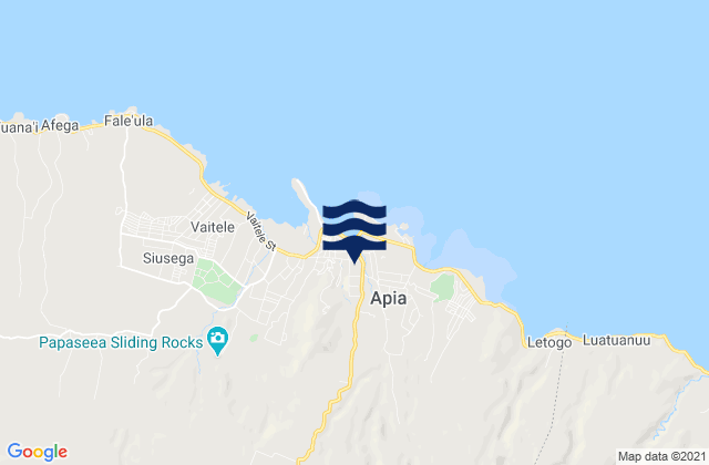 Mappa delle maree di Vailima, Samoa