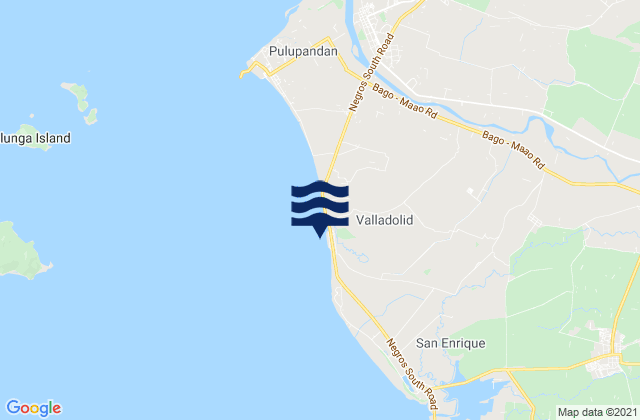 Mappa delle maree di Valladolid, Philippines