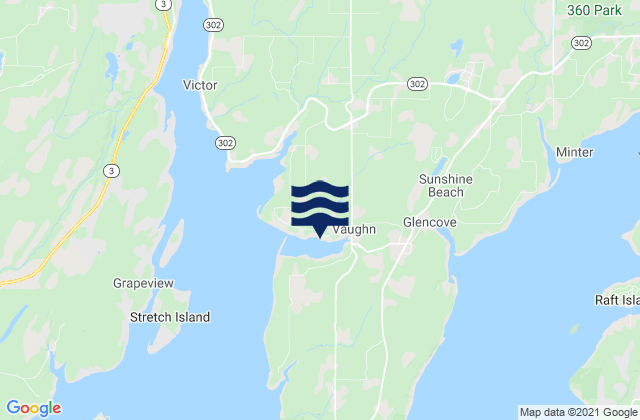 Mappa delle maree di Vaughn Case Inlet, United States