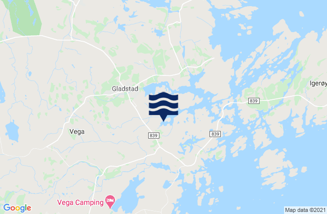 Mappa delle maree di Vega, Norway