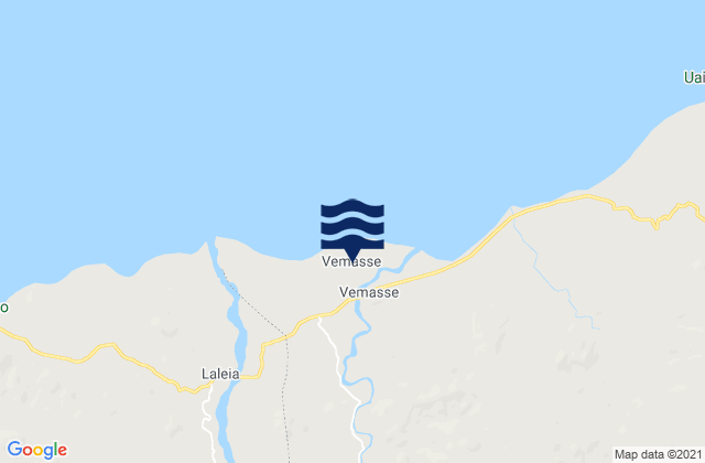 Mappa delle maree di Vemasse, Timor Leste