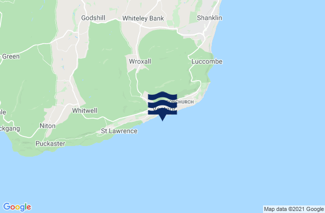 Mappa delle maree di Ventnor, United Kingdom